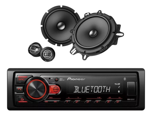 Paq Estéreo Bluetooth + Set De Medios 6.5 Pioneer