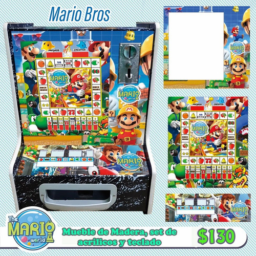 Mueble, 3 Acrílicos Y Teclado Para Máquina Arcade De Monedas