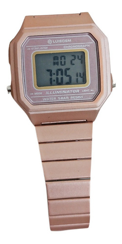 Reloj Digital Unisex Vintage Luisdem Impermeable Color B650w