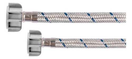 Manguera Flexible Trensada De Aluminio 55 Cm 1/2 X 1/2 Iusa