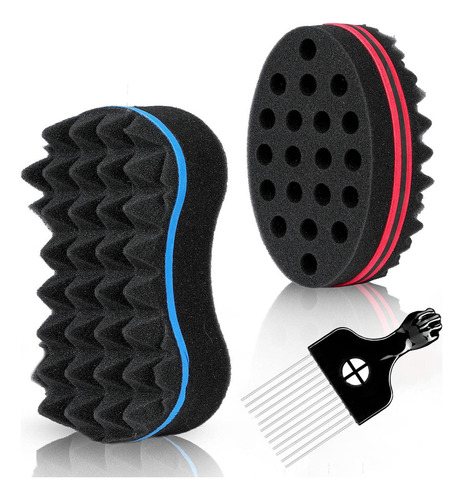 Supaze Conjunto De 3 Esponjas Para O Cabelo, Esponja De Escova