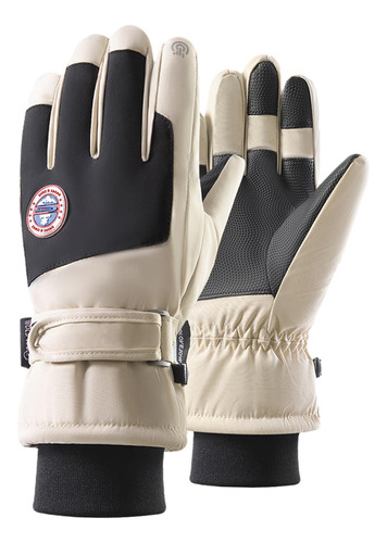 Guantes De Esquí De Invierno, Beige Largo 29,5 Cm X 13,5 Cm