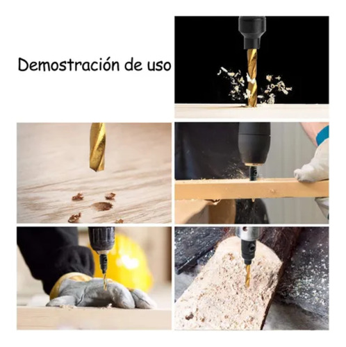Broca Avellanadora Madera Vastago Carpintero Tornillo Kit