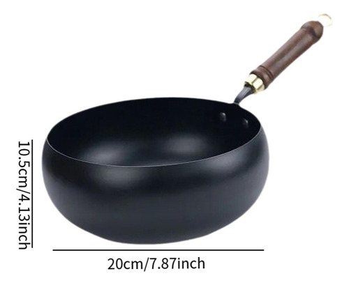 Sartén Wok De Hierro General Con Mango Desmontable,