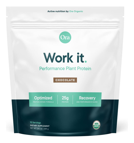 Ora Organic Work It: Polvo De Protena A Base De Plantas Ultr