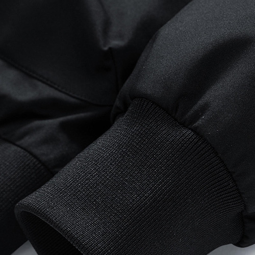 Jaqueta Masculina De Cor Sólida, Bolso De Lazer Com Zíper, R