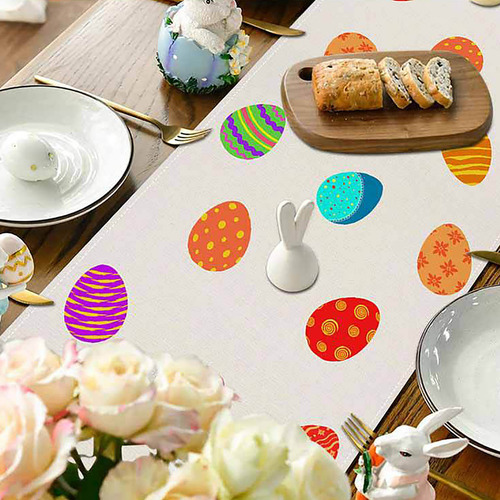 Mesa 3d 4001 Con Bandera De Conejo De Pascua Para Decoración