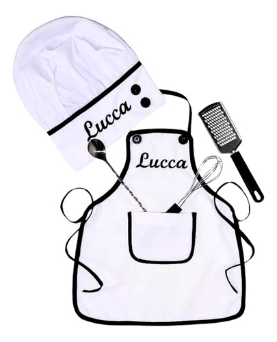 Exclusivo Disfraz Minichef Personalizado +gorro - Mini Chef 