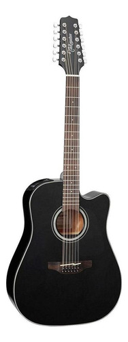 Guitarra acústica Takamine GD30CE-12 para diestros black brillante