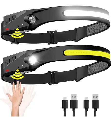 comprar Linterna Cabeza X 2 Und  Led Camping Sensor Minera Camping