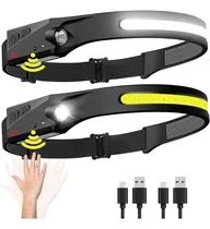 Comprar Linterna Cabeza X 2 Und  Led Camping Sensor Minera Camping