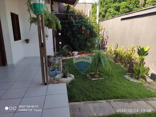 Ótima Casa Com Piscina E Churrasqueira À Venda - 200m² - Emaús - Parnamirim/rn - Ca0210