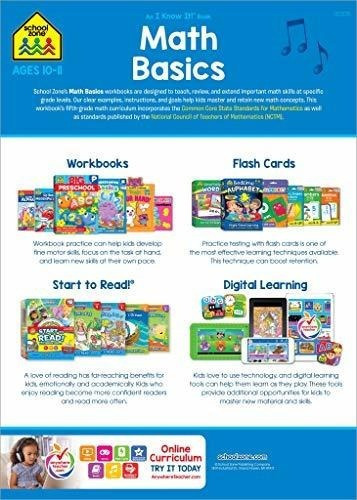 School Zone - Math Basics 5 Workbook - 64 Pages, Age, De School Zone. Editorial School Zone Publishing En Inglés