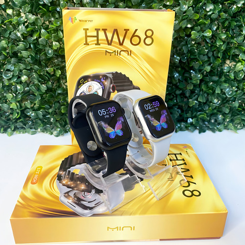 Smartwatch Hw68 Mini Série 8 Ideal Para Pulsos Finos 41mm Cor da caixa Prata Cor da pulseira Prata Cor do bisel Prata Desenho da pulseira