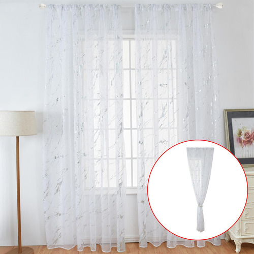 Mz Cortinas Transparentes De 100 Cm X 200 Cm, Elegantes