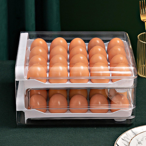 Soporte Para Huevos De 2 Niveles, Organizador De Huevos Para