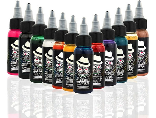 Ophir 12  X 30ml/botella Aerografo Body Art Tintas Pigment