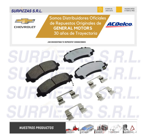 Pastillas Freno Chevrolet 100% S10 2012/,,,,, (94770229)