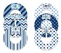 Comprar Divisores De Armario Para Bebé Niño, Azul Náutico, Set De 6
