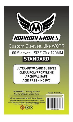 Sleeves Mayday - Tarot (70x120mm) Regular [amarillo]