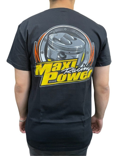 Imagem 1 de 2 de Camiseta Maxi Power Racing Preta