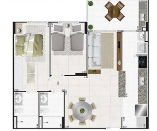 Imagem 18 de 18 de Apartamento, 2 Dorms Com 75.65 M² - Mirim - Praia Grande - Ref.: Ctm688 - Ctm688