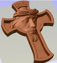 Comprar Archivos Stl Impresora 3d Cnc Router Rostro De Jesus En Cruz