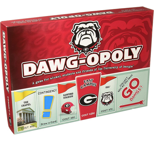 Monopoly Universidad De Georgia Juego De Mesa Dawgopoly