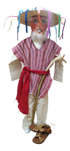 Disfraz Niño Danza Viejitos Carnaval Michoacán Tallas 4 A 12 Beige 4