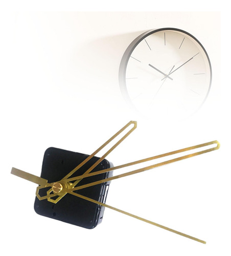 4 Kit De Movimiento De Reloj Diy Moderno Con 3 Mano Dorada