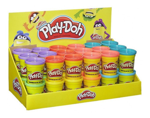 Imagen 5 de 6 de 2 Botes De Plastilina Masa Moldeable Play Doh 112g Hasbro