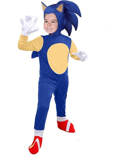 Macacão Sonic Hedgehog Trajes Infantis De Halloween Para Men