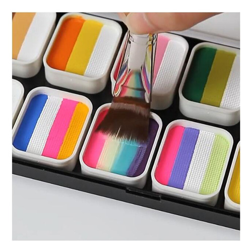 Kit De Pintura Facial, 12 Cores, Traje De Maquiagem Profissi
