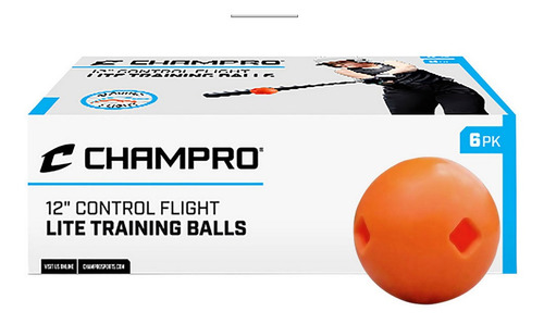 Pelotas Champro Lite Control Flight Softbol 12' Bateo 6pzs
