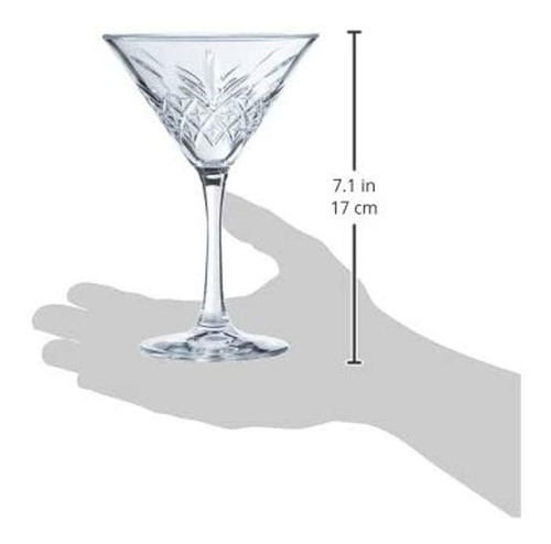 Set de 4 copas de cóctel Martini Pasabahce Timeless, 230 ml