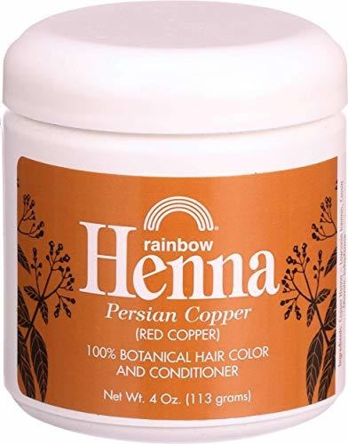 Henna Rainbow Research Para Teñir El Cabello  Rojo Cobre