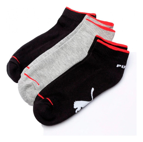 Pack 3 Medias Puma Soquete Algodon Toalla Deportivas Hombre 