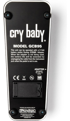 Jim Dunlop Cry Baby Standard Wah Gcb95 Pedal De Efectos...