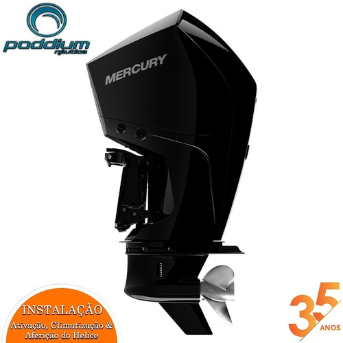 Imagem 3 de 8 de Motor De Popa Mercury 250 Hp Xl 4t 4.6 V8 + Frete Et Poddium