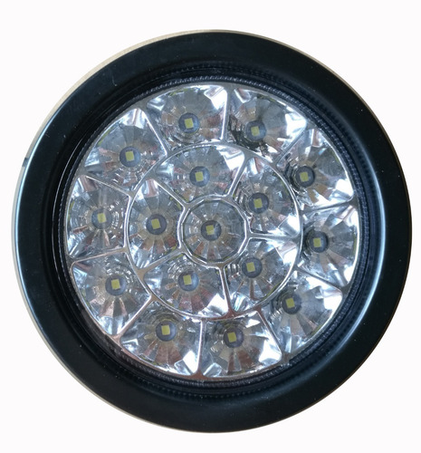 Foco Led Trocha Blanco Redondo 4 Pulgadas 16 Led Autocars