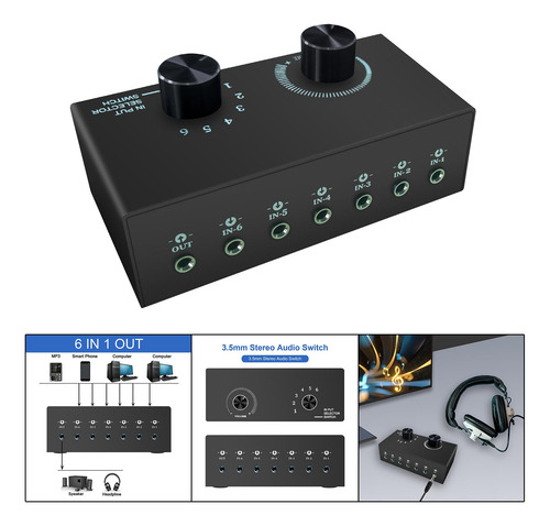 Conmutador De Audio Conmutador De Audio De 3,5 Mm Peso