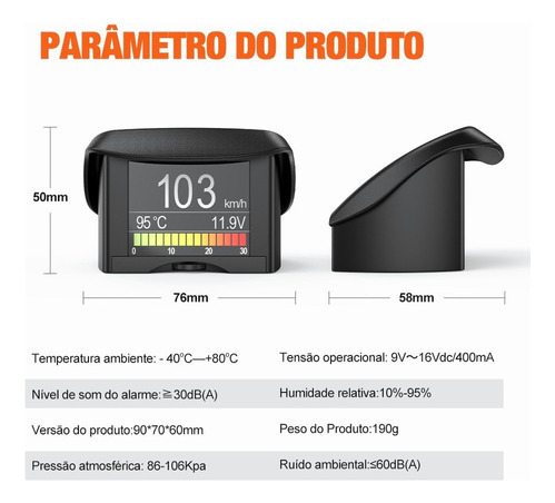 1 Ancel A202 Obd2 Computador De Bordo Scanner Digital Obd2