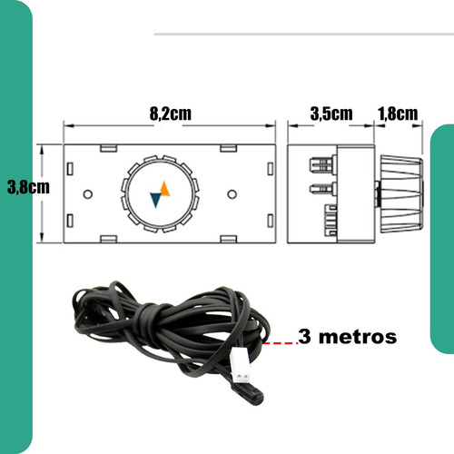 Termostato Eletrônico C/ SENSOR Coel Et1 Gelopar Gcp-57 C