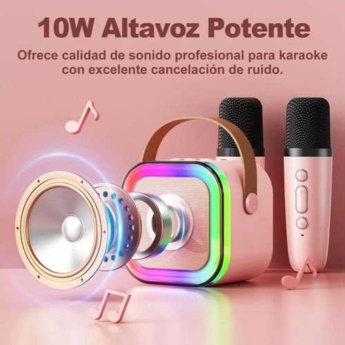 Microfones Sem Fio Bocina Karaoke Infantil 2 Para Crianças
