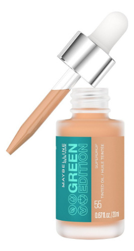 Base Maybelline Green Edition Tinted Dry Oil Base Entintada