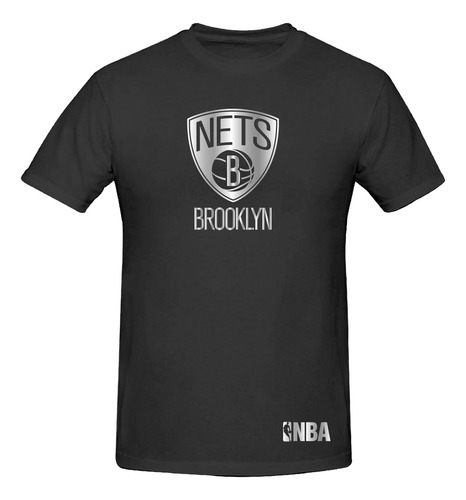 Playera Mod Nba Brooklyn Nets Gold & Silver