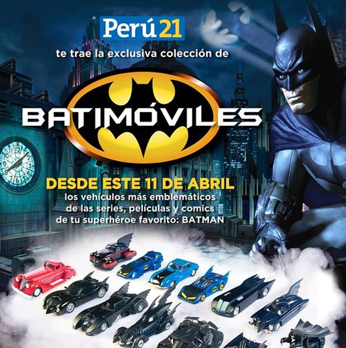 Colección Batman Batimoviles Diecast De Peru21