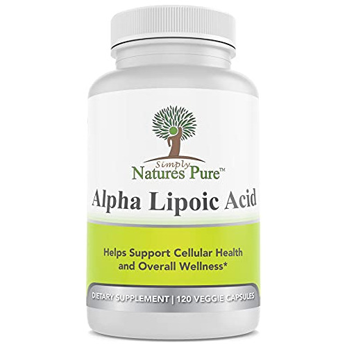 Simply Nature's Pure - Acido Alfa Lipoico 600 Mg, 120 Capsul