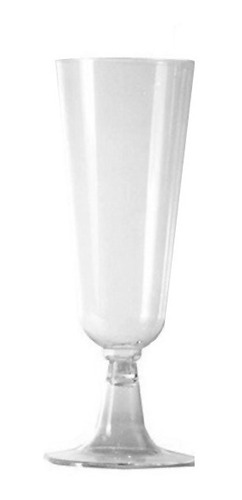 Copa Champagne Desechable Transparente X25 Champán Plástico 