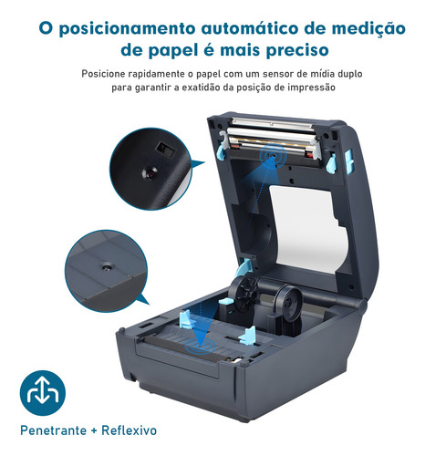 Mini Impressora Wifi Térmica Portátil Sem Fio Recibos 110mm